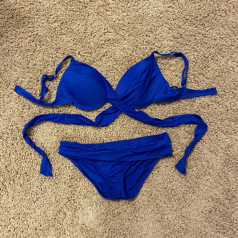 La Blanca Blue Bikini Set